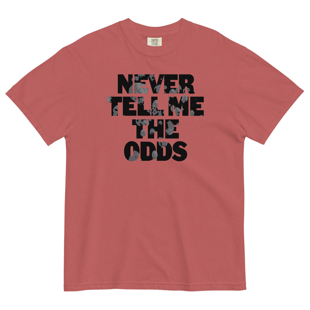 Never Tell Me The Odds Men's Relaxed Fit Tee Hoodie, Sweatshirt | PureTeeCo.com (Image 2)