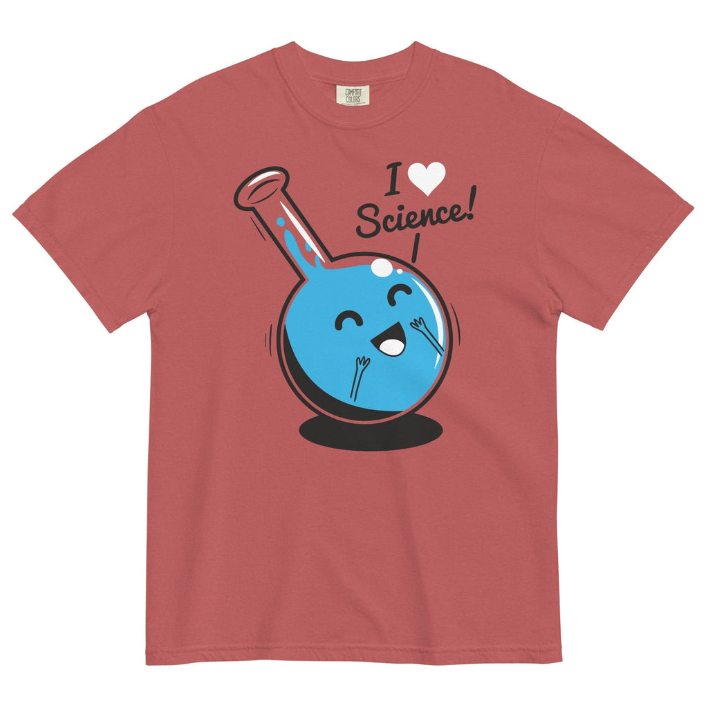 I Heart Science Men's Relaxed Fit Tee Hoodie, Sweatshirt | PureTeeCo.com (Image 2)