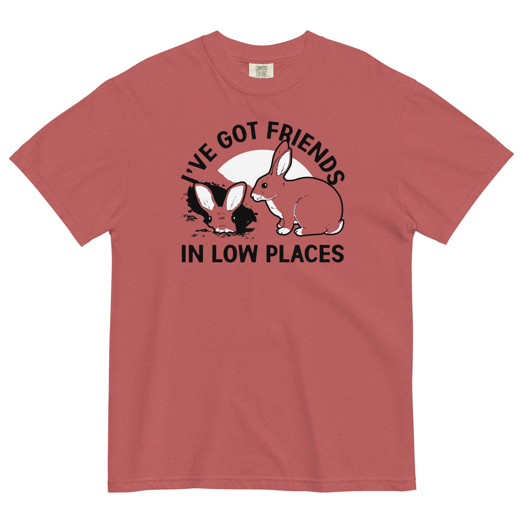 I've Got Friends In Low Places Men's Relaxed Fit Tee Hoodie, Sweatshirt | PureTeeCo.com (Image 2)