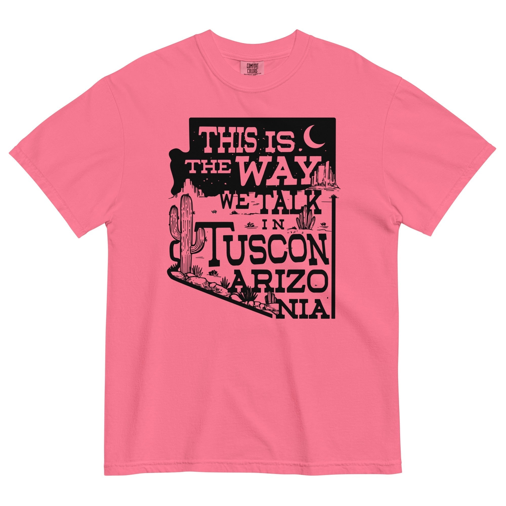 This Is The Way We Talk In Tuscon Arizonia Men's Relaxed Fit Tee Hoodie, Sweatshirt | PureTeeCo.com (Image 3)