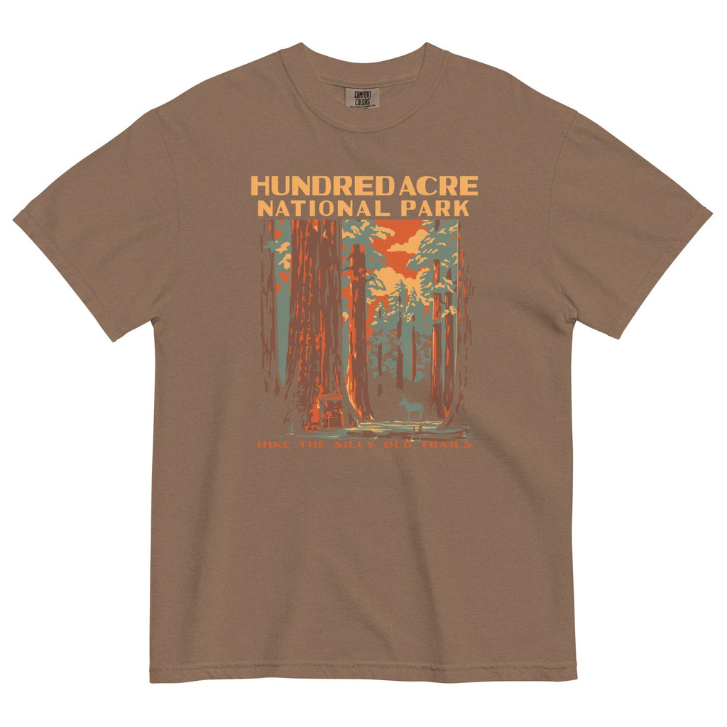 Hundred Acre National Park Men's Relaxed Fit Tee Hoodie, Sweatshirt | PureTeeCo.com (Image 5)