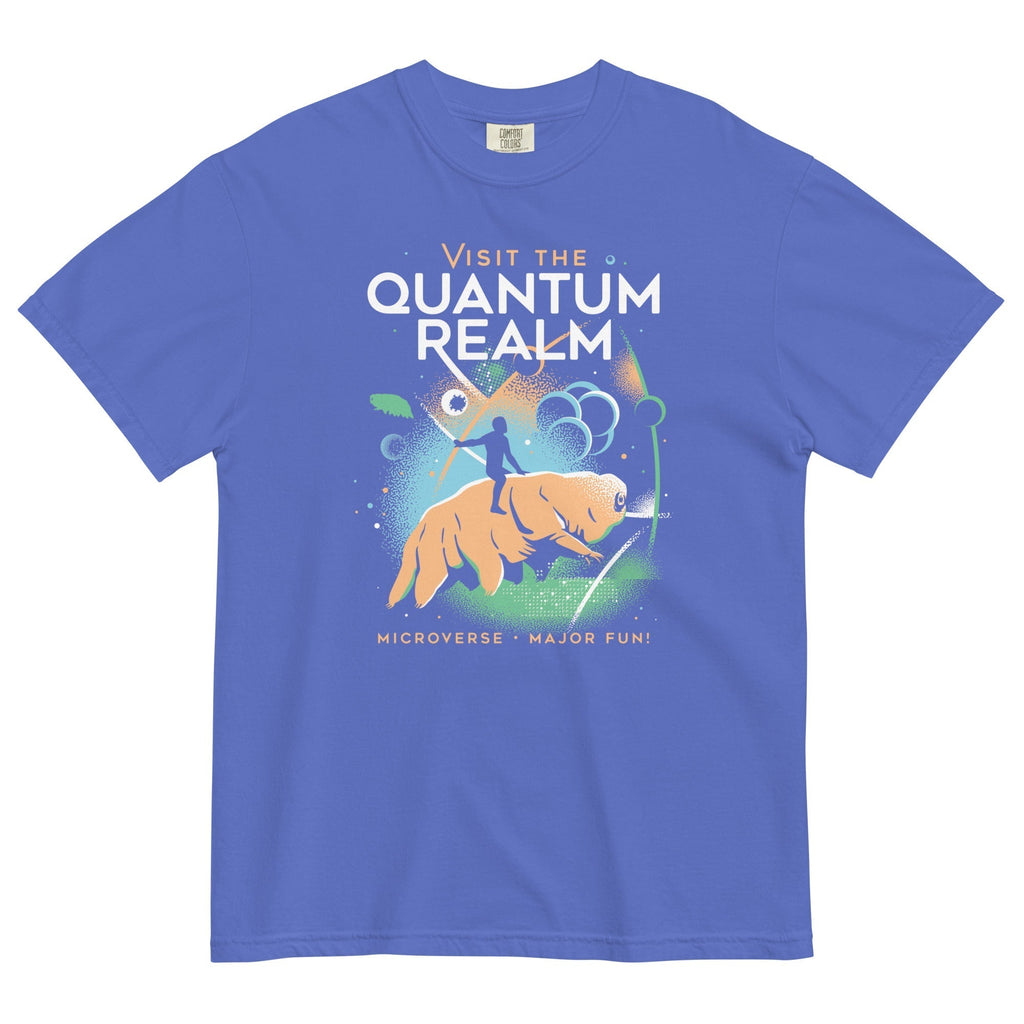 Visit The Quantum Realm Men's Relaxed Fit Tee Hoodie, Sweatshirt | PureTeeCo.com (Image 4)