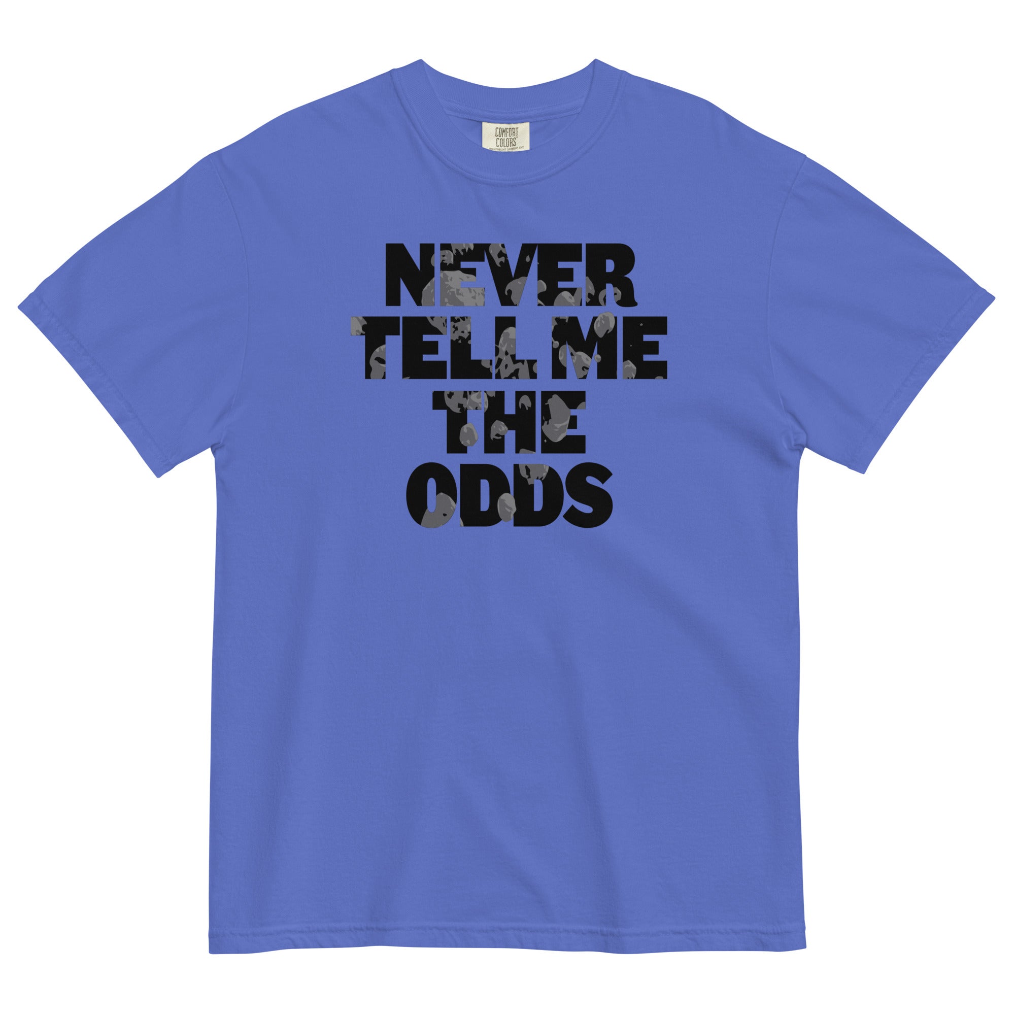 Never Tell Me The Odds Men's Relaxed Fit Tee Hoodie, Sweatshirt | PureTeeCo.com (Image 3)