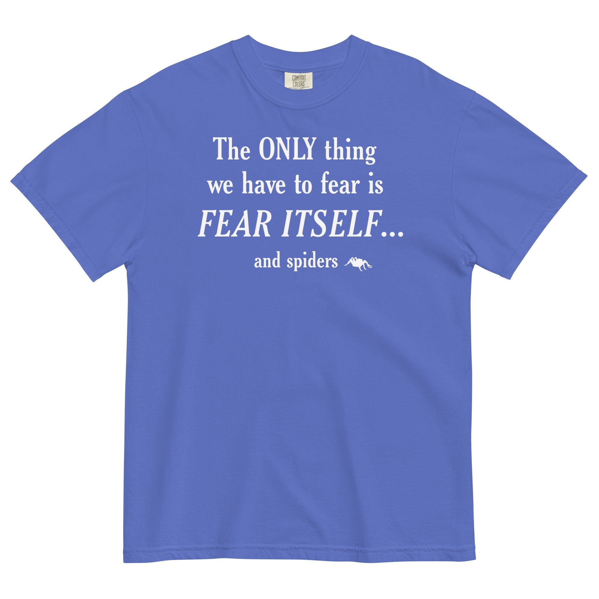 The Only Thing We Have To Fear Men's Relaxed Fit Tee Hoodie, Sweatshirt | PureTeeCo.com (Image 4)