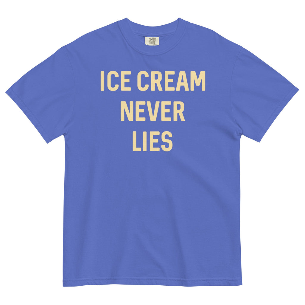 Ice Cream Never Lies Men's Relaxed Fit Tee Hoodie, Sweatshirt | PureTeeCo.com (Image 3)