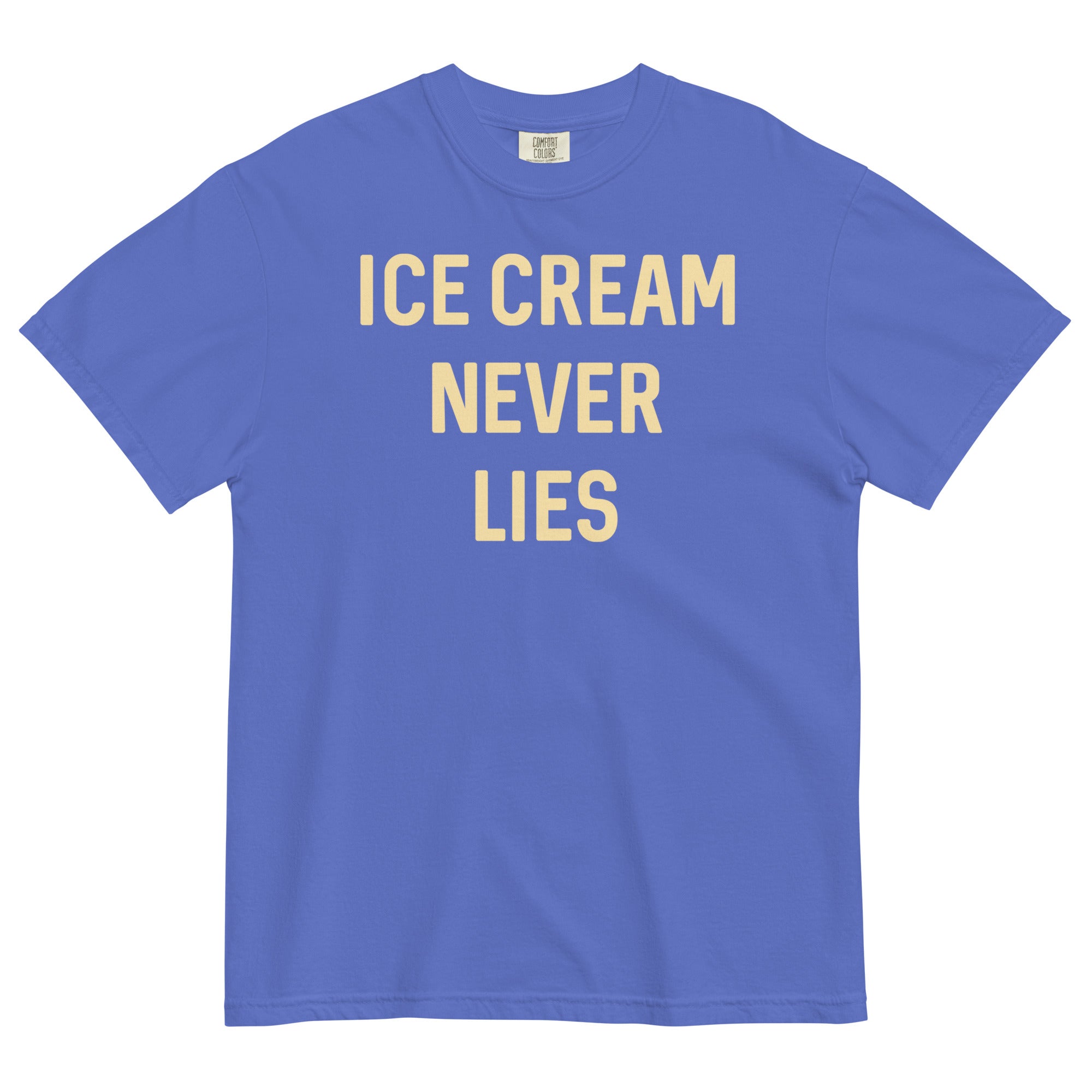 Ice Cream Never Lies Men's Relaxed Fit Tee Hoodie, Sweatshirt | PureTeeCo.com (Image 3)