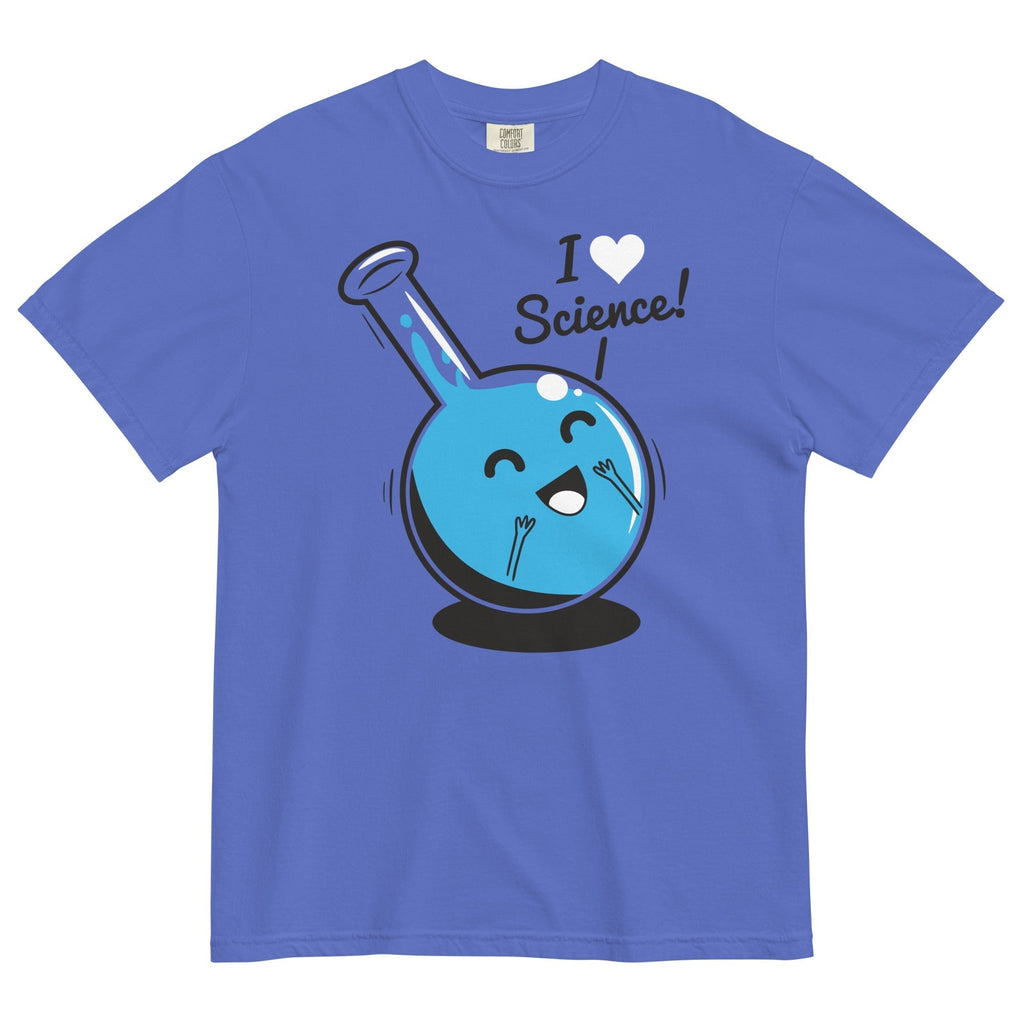 I Heart Science Men's Relaxed Fit Tee Hoodie, Sweatshirt | PureTeeCo.com (Image 3)