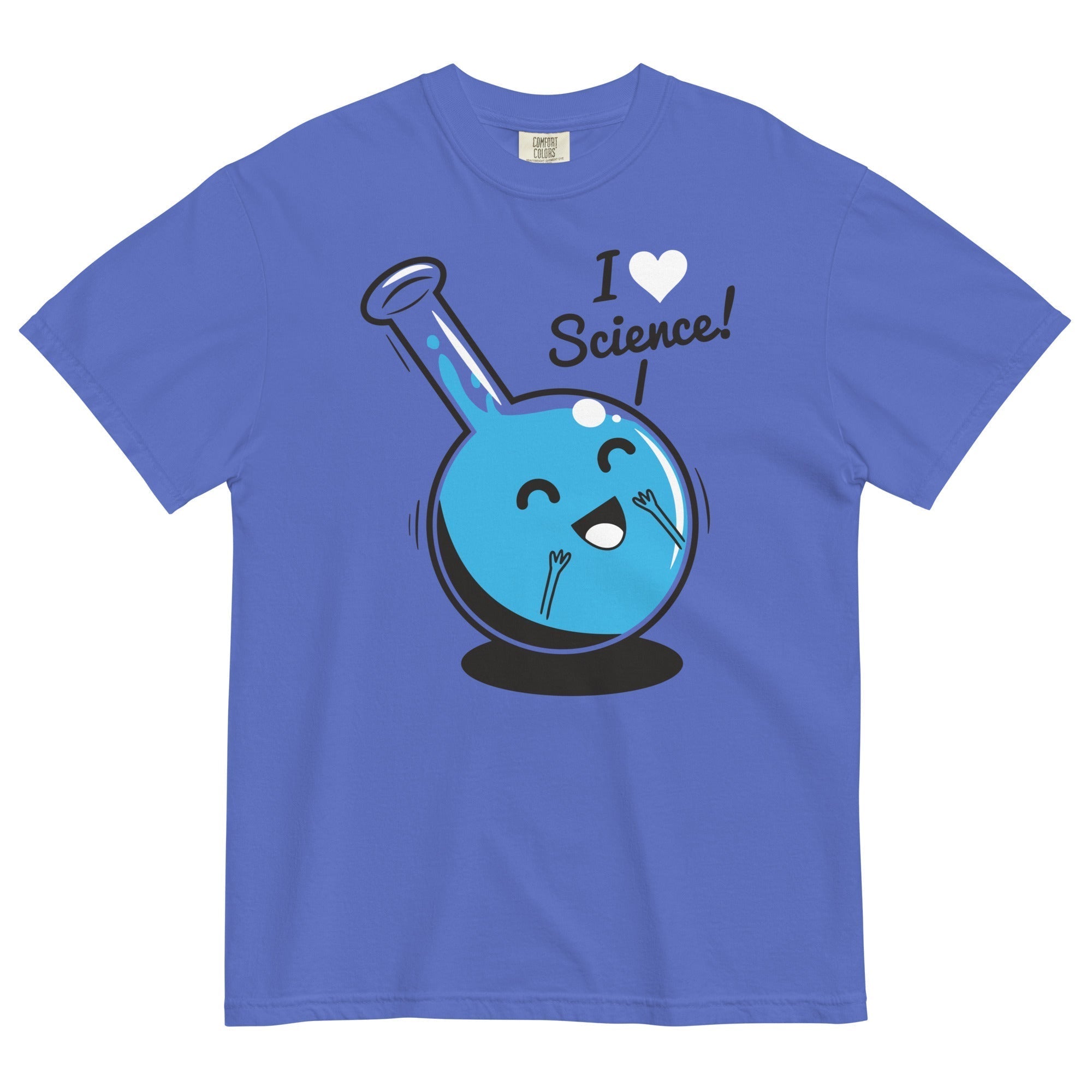 I Heart Science Men's Relaxed Fit Tee Hoodie, Sweatshirt | PureTeeCo.com (Image 3)