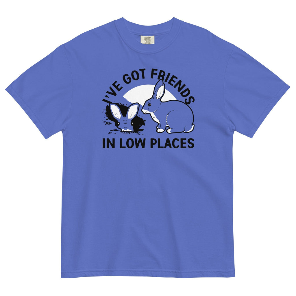 I've Got Friends In Low Places Men's Relaxed Fit Tee Hoodie, Sweatshirt | PureTeeCo.com (Image 3)
