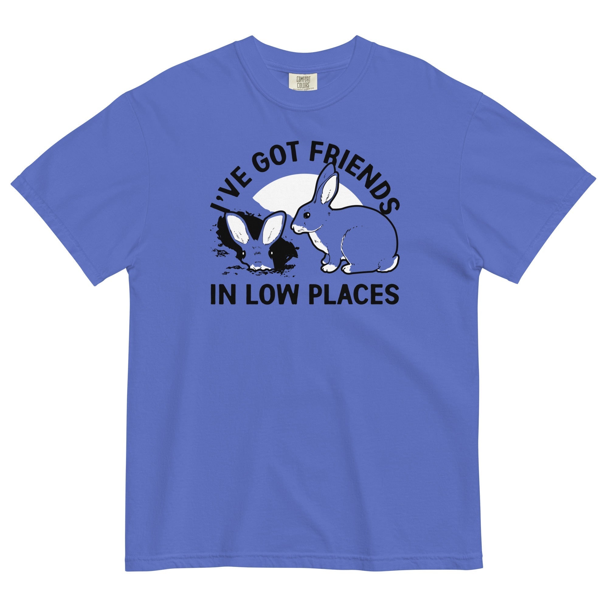 I've Got Friends In Low Places Men's Relaxed Fit Tee Hoodie, Sweatshirt | PureTeeCo.com (Image 3)