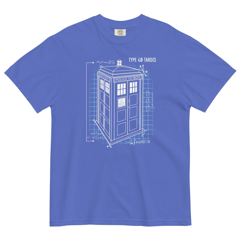 Type 40 Tardis Men's Relaxed Fit Tee Hoodie, Sweatshirt | PureTeeCo.com (Image 1)
