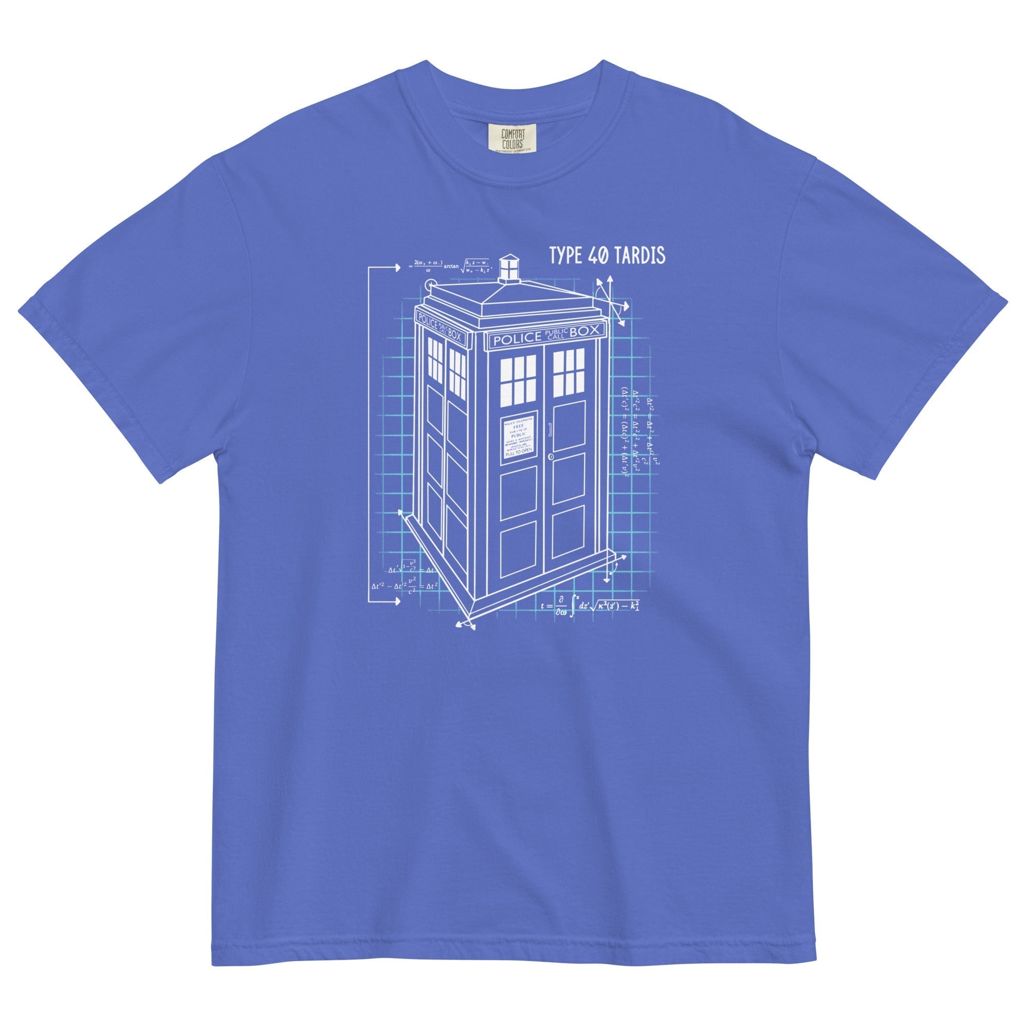 Type 40 Tardis Men's Relaxed Fit Tee Hoodie, Sweatshirt | PureTeeCo.com (Image 1)