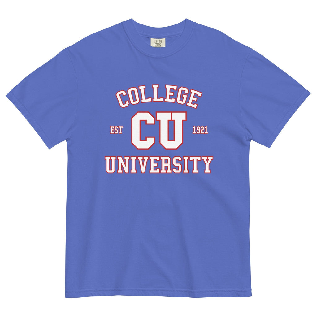 College University Men's Relaxed Fit Tee Hoodie, Sweatshirt | PureTeeCo.com (Image 5)