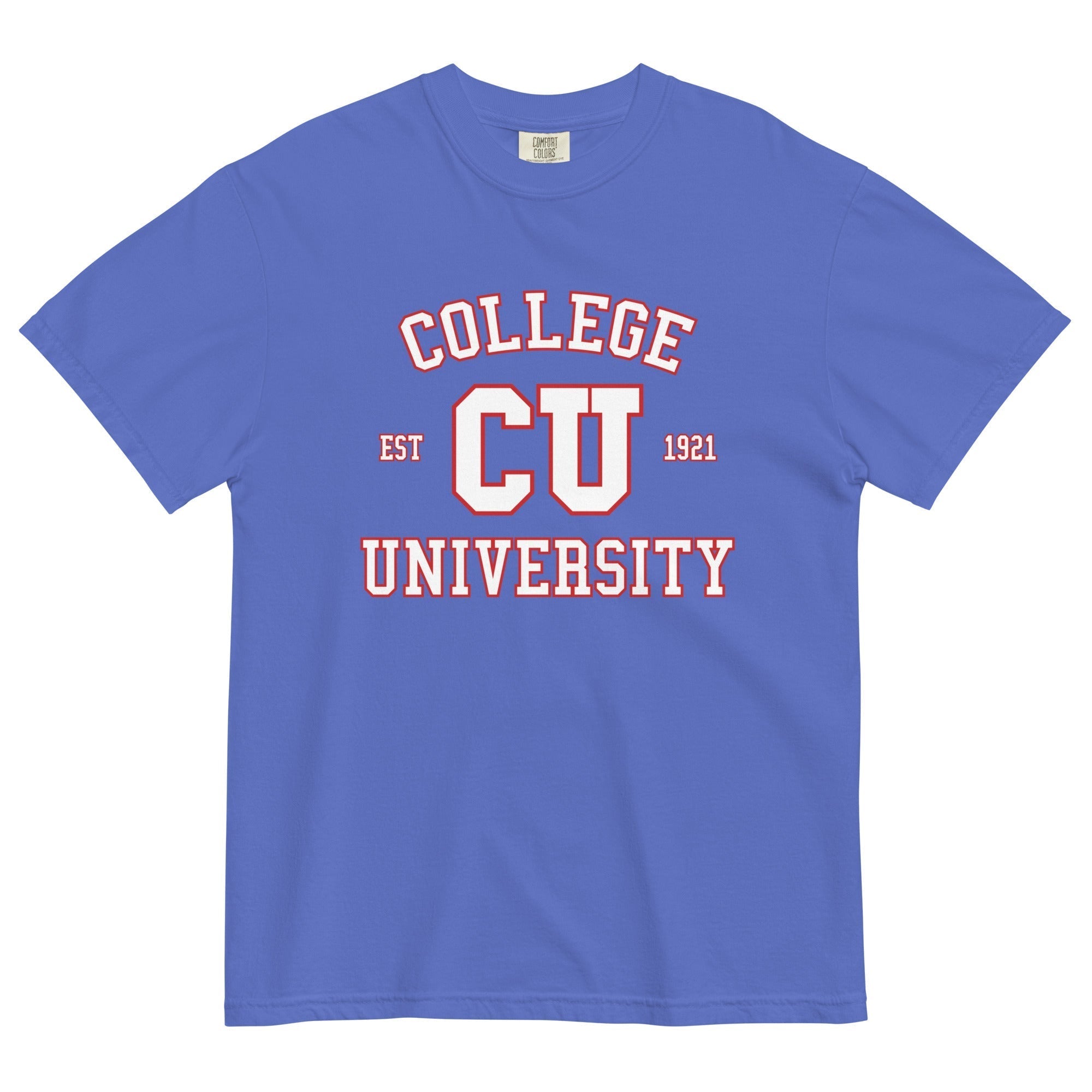 College University Men's Relaxed Fit Tee Hoodie, Sweatshirt | PureTeeCo.com (Image 5)