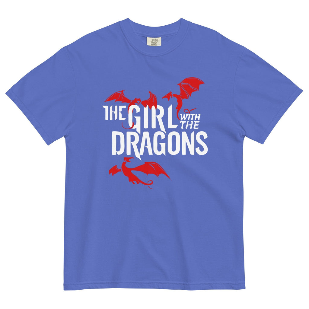 The Girl With The Dragons Men's Relaxed Fit Tee Hoodie, Sweatshirt | PureTeeCo.com (Image 3)