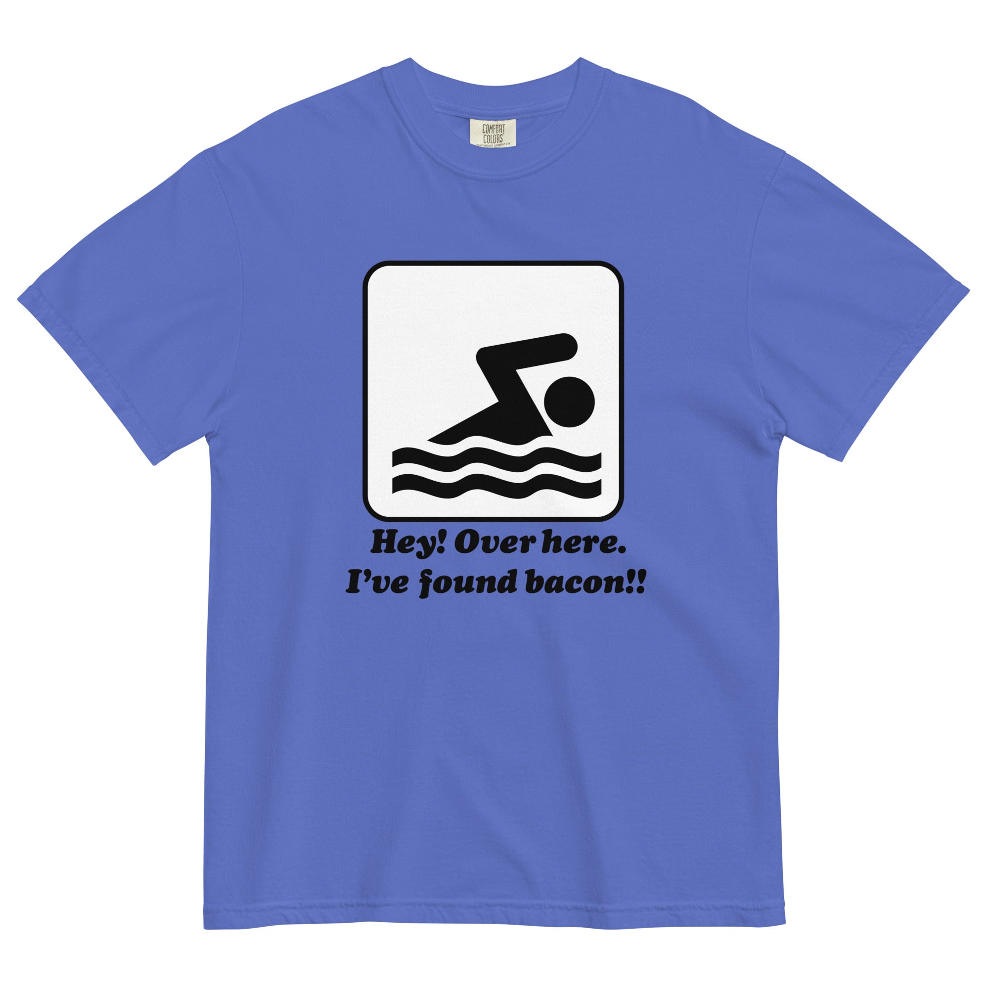 I've Found Bacon! Men's Relaxed Fit Tee Hoodie, Sweatshirt | PureTeeCo.com (Image 2)