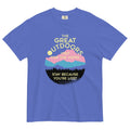 The Great Outdoors Men's Relaxed Fit Tee Hoodie, Sweatshirt | PureTeeCo.com (Image 1)
