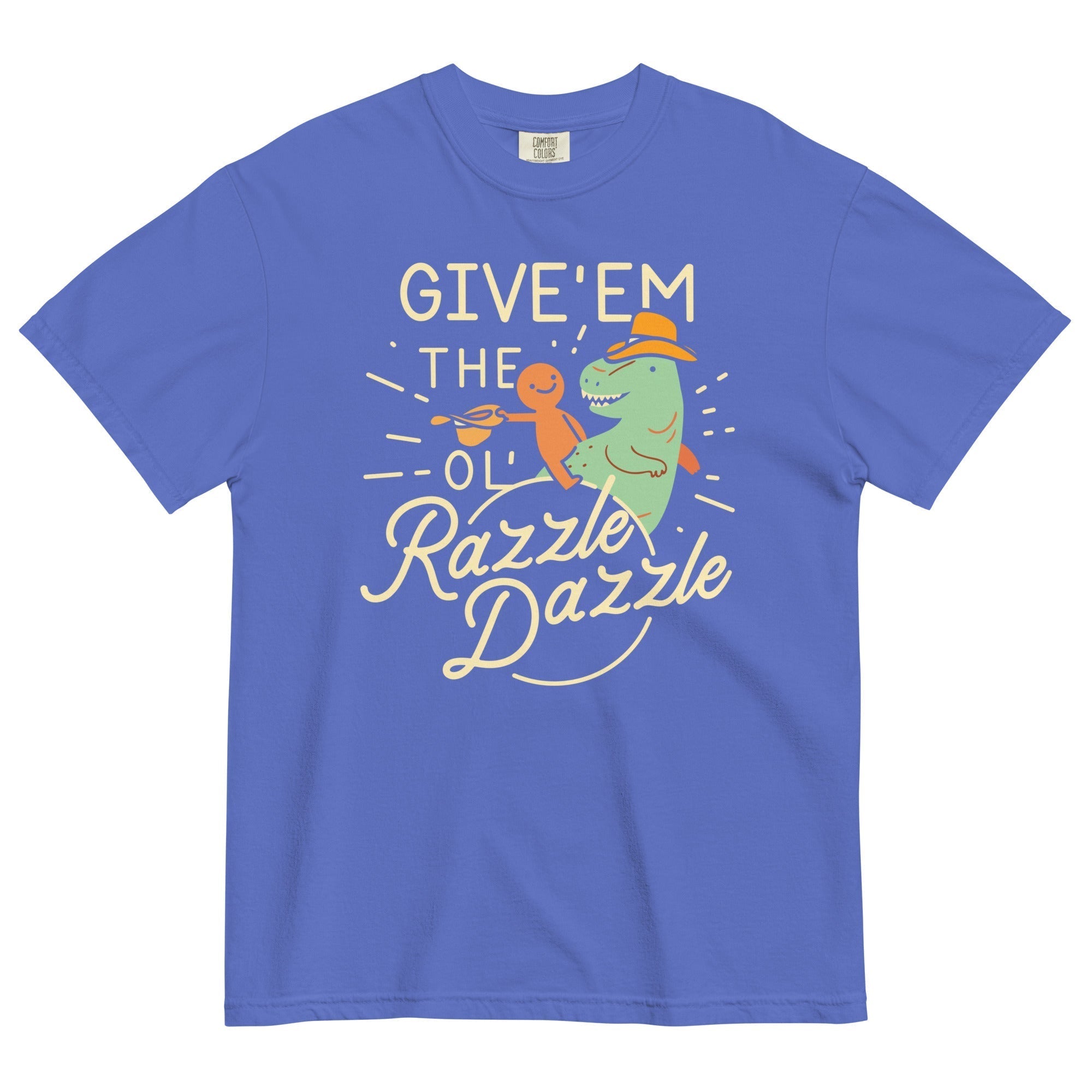 Give'em The Ol' Razzle Dazzle Men's Relaxed Fit Tee Hoodie, Sweatshirt | PureTeeCo.com (Image 5)