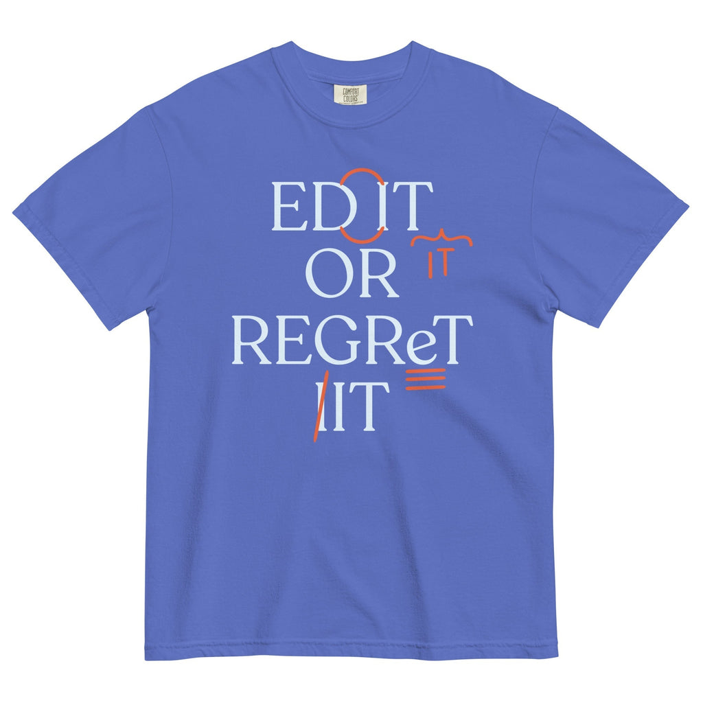 Edit Or Regret It Men's Relaxed Fit Tee Hoodie, Sweatshirt | PureTeeCo.com (Image 5)