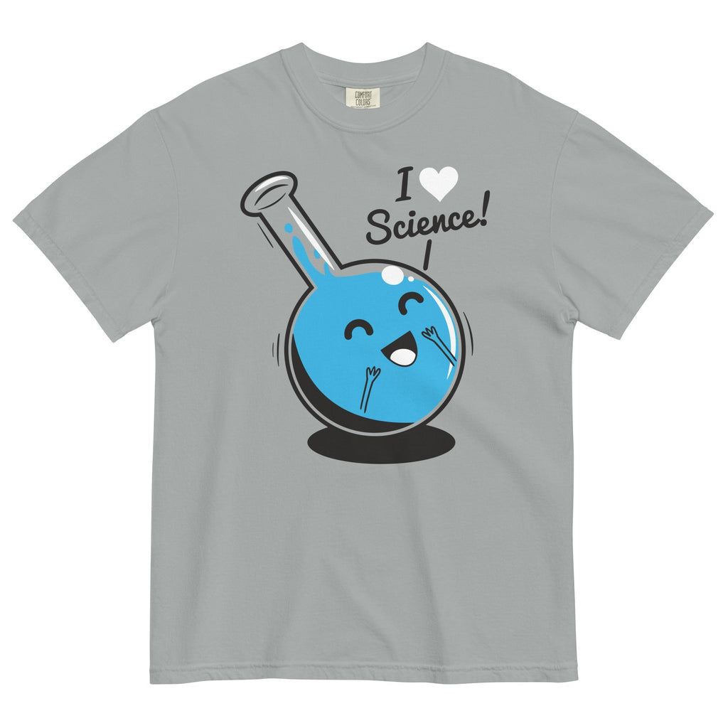 I Heart Science Men's Relaxed Fit Tee Hoodie, Sweatshirt | PureTeeCo.com (Image 5)