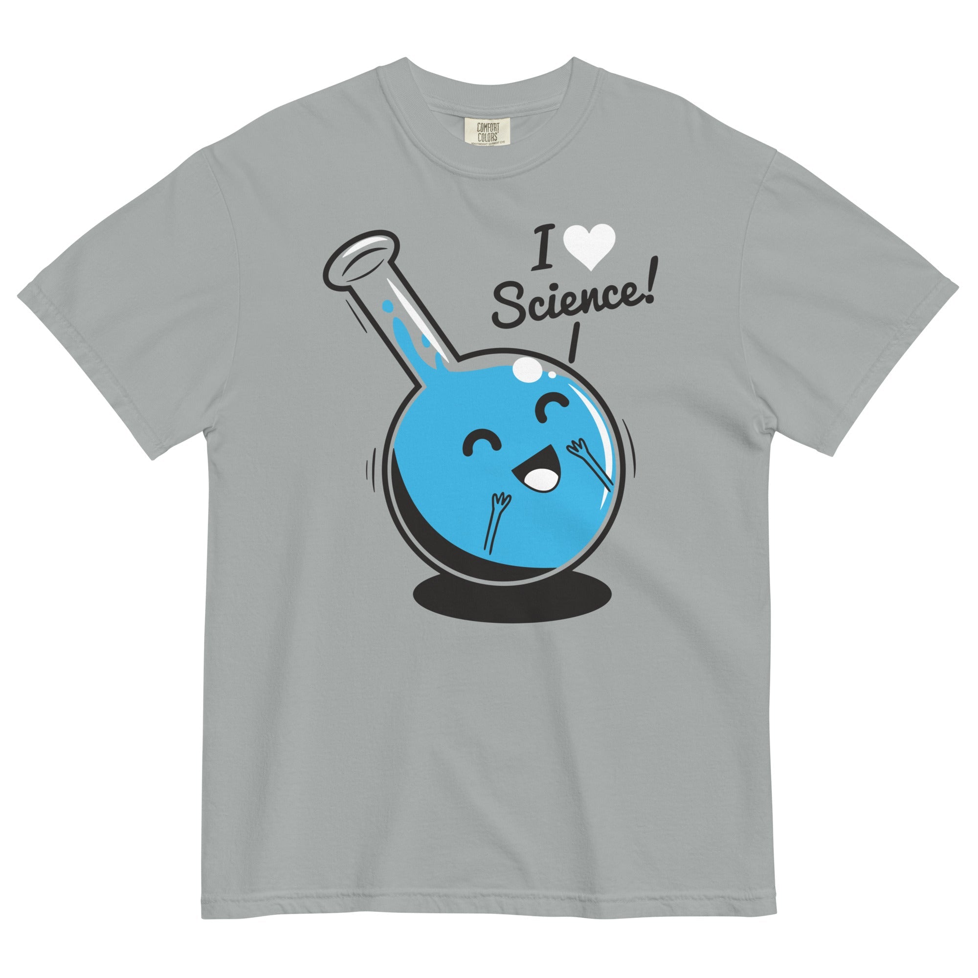I Heart Science Men's Relaxed Fit Tee Hoodie, Sweatshirt | PureTeeCo.com (Image 5)