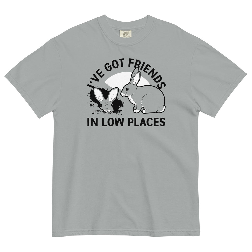 I've Got Friends In Low Places Men's Relaxed Fit Tee Hoodie, Sweatshirt | PureTeeCo.com (Image 1)