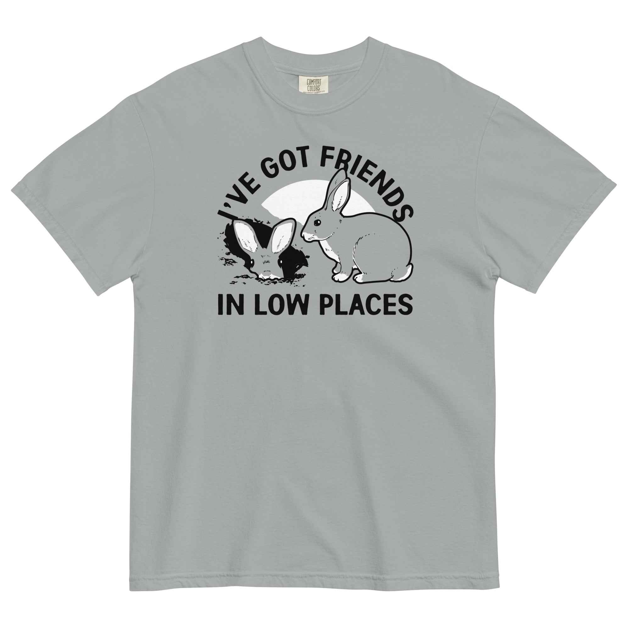 I've Got Friends In Low Places Men's Relaxed Fit Tee Hoodie, Sweatshirt | PureTeeCo.com (Image 1)