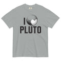 I Heart Pluto Men's Relaxed Fit Tee Hoodie, Sweatshirt | PureTeeCo.com (Image 1)