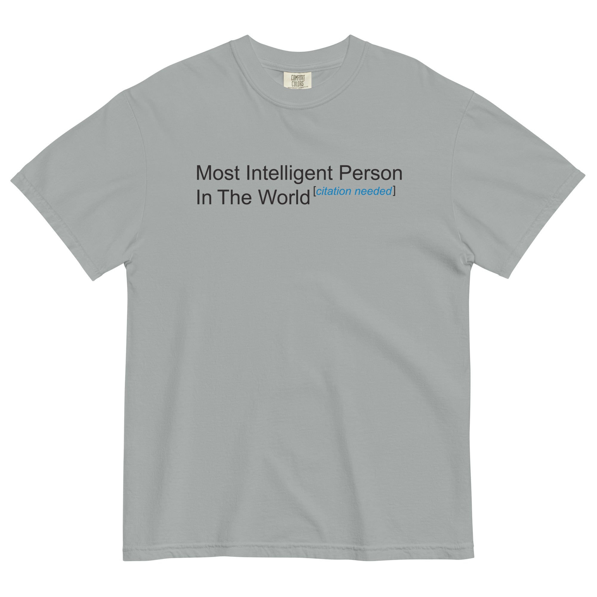 Most Intelligent Person in the World Citation Needed Men's Relaxed Fit Tee Hoodie, Sweatshirt | PureTeeCo.com (Image 3)