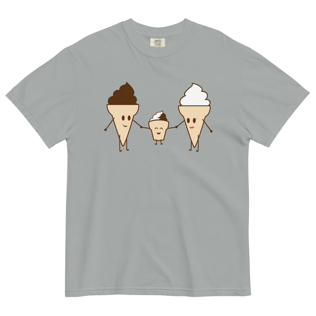 Ice Cream Family Men's Relaxed Fit Tee Hoodie, Sweatshirt | PureTeeCo.com (Image 4)
