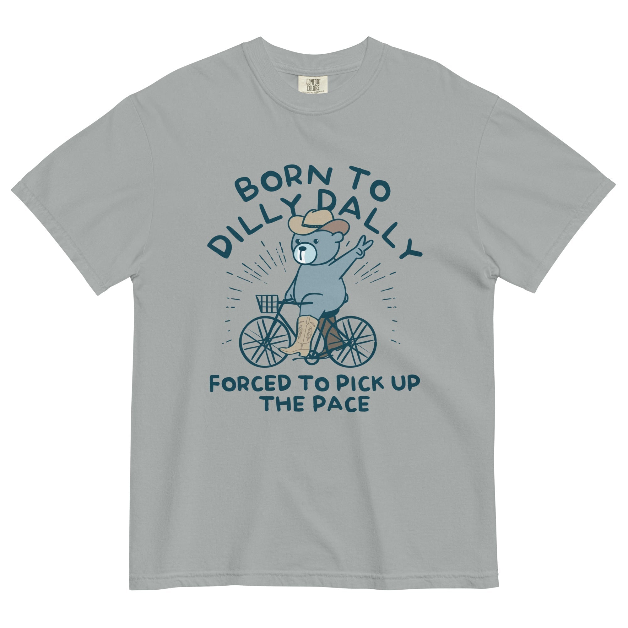 Born To Dilly Dally Forced To Pick Up The Pace Men's Relaxed Fit Tee Hoodie, Sweatshirt | PureTeeCo.com (Image 3)