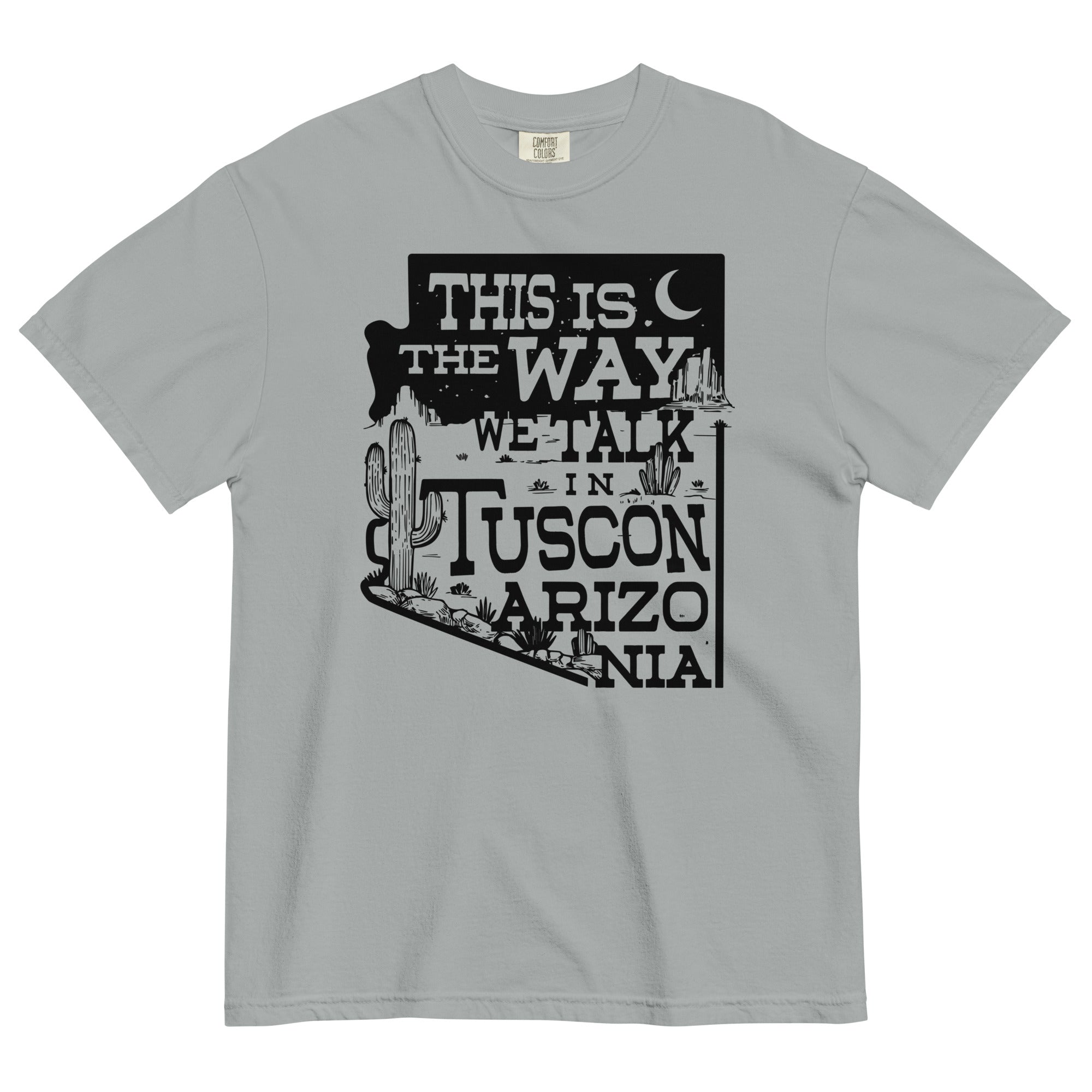 This Is The Way We Talk In Tuscon Arizonia Men's Relaxed Fit Tee Hoodie, Sweatshirt | PureTeeCo.com (Image 5)