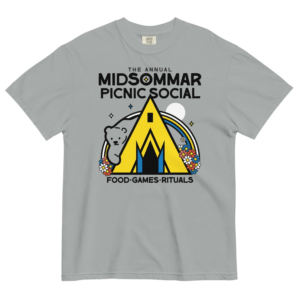 The Annual Midsommar Picnic Social Men's Relaxed Fit Tee Hoodie, Sweatshirt | PureTeeCo.com (Image 5)
