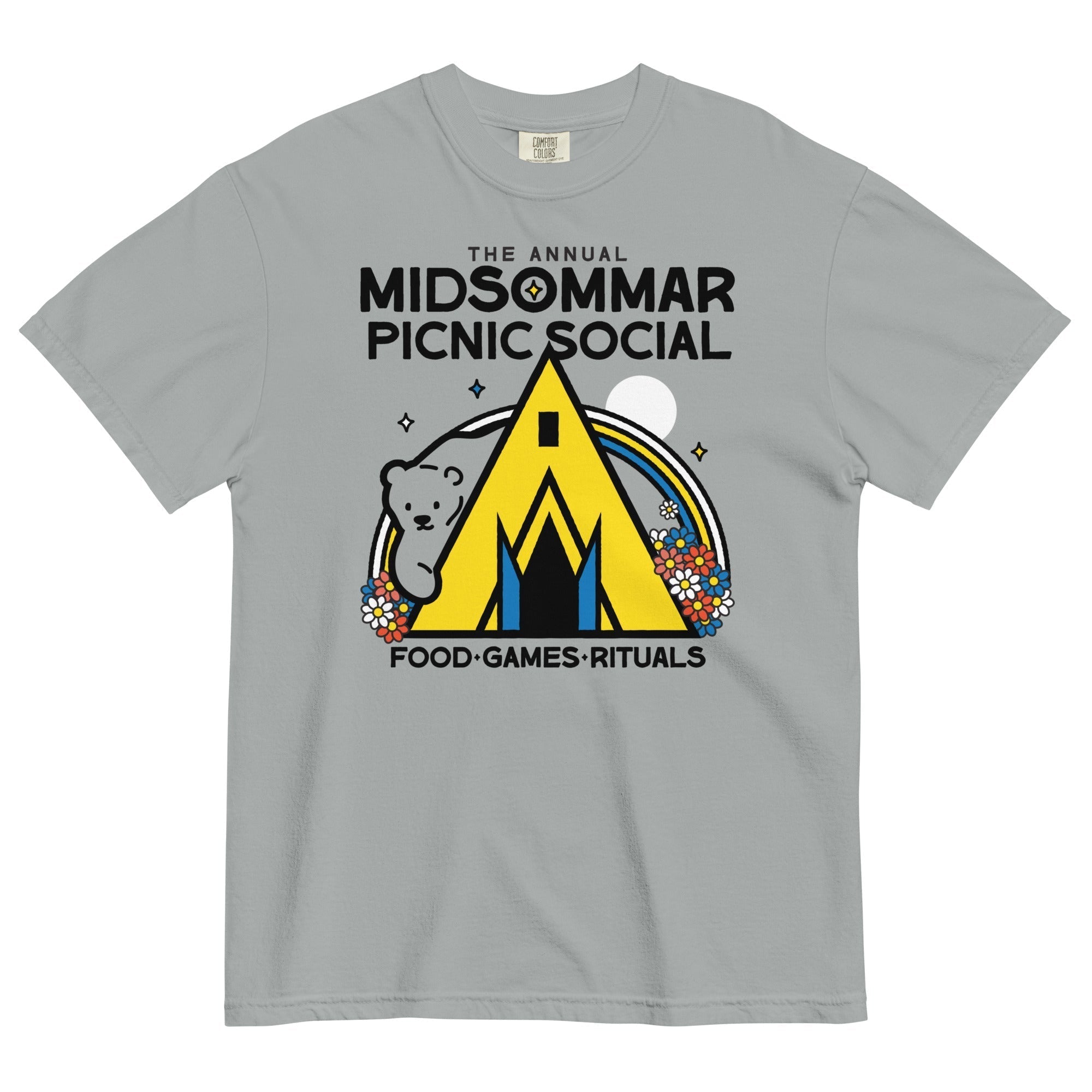 The Annual Midsommar Picnic Social Men's Relaxed Fit Tee Hoodie, Sweatshirt | PureTeeCo.com (Image 5)