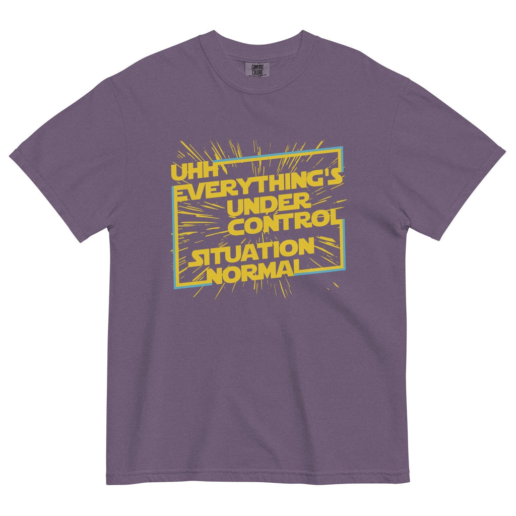 Everything's Under Control Situation Normal Men's Relaxed Fit Tee Hoodie, Sweatshirt | PureTeeCo.com (Image 4)