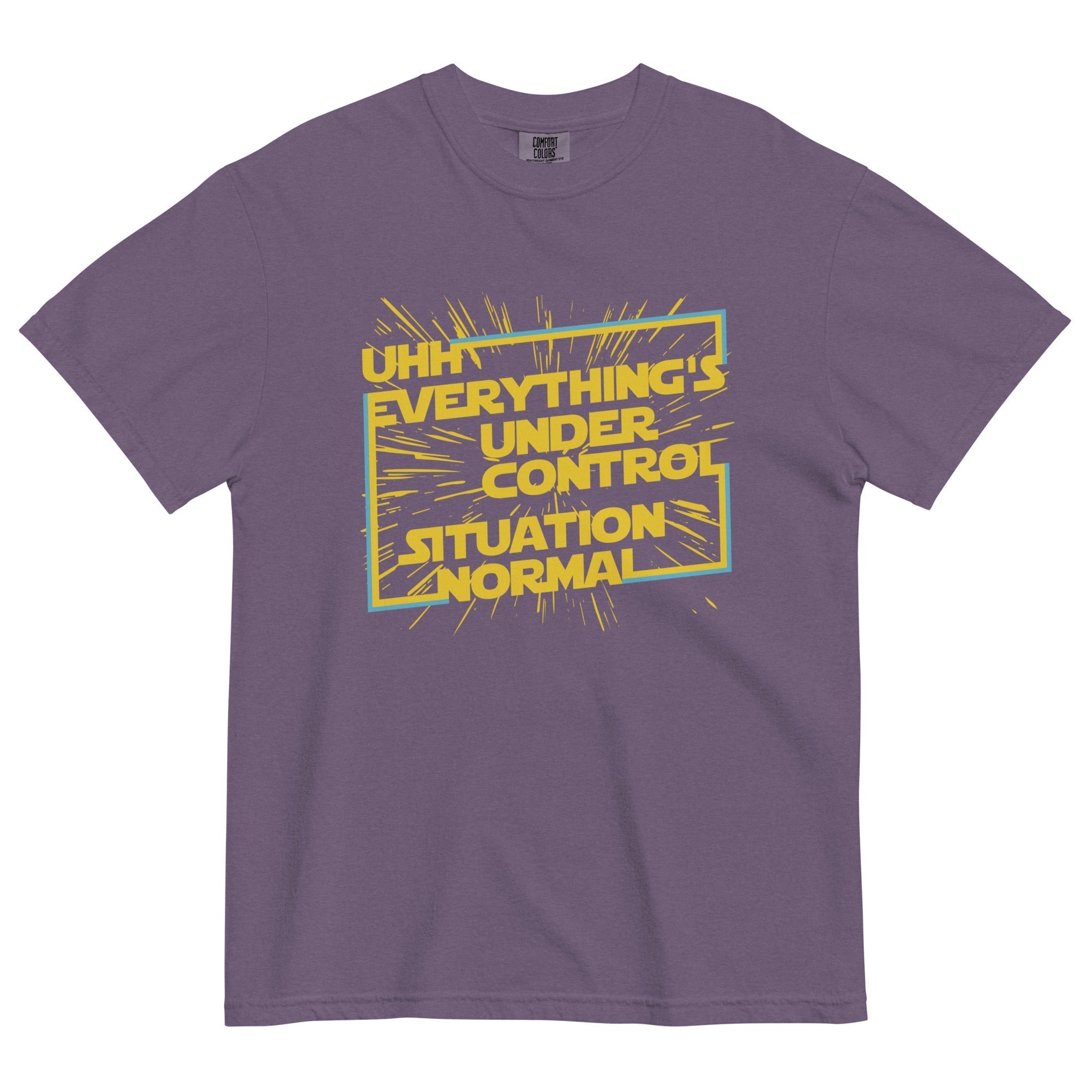 Everything's Under Control Situation Normal Men's Relaxed Fit Tee Hoodie, Sweatshirt | PureTeeCo.com (Image 4)
