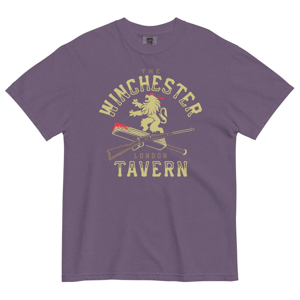 The Winchester Tavern Men's Relaxed Fit Tee Hoodie, Sweatshirt | PureTeeCo.com (Image 3)