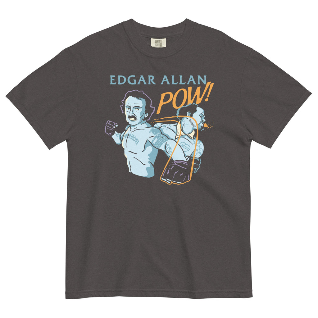 Edgar Allan Pow! Men's Relaxed Fit Tee Hoodie, Sweatshirt | PureTeeCo.com (Image 3)