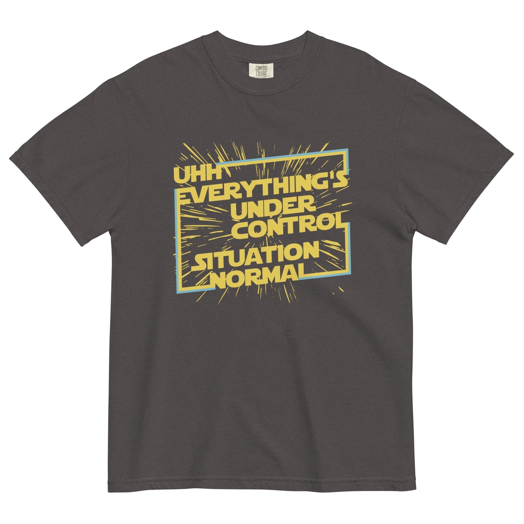 Everything's Under Control Situation Normal Men's Relaxed Fit Tee Hoodie, Sweatshirt | PureTeeCo.com (Image 1)