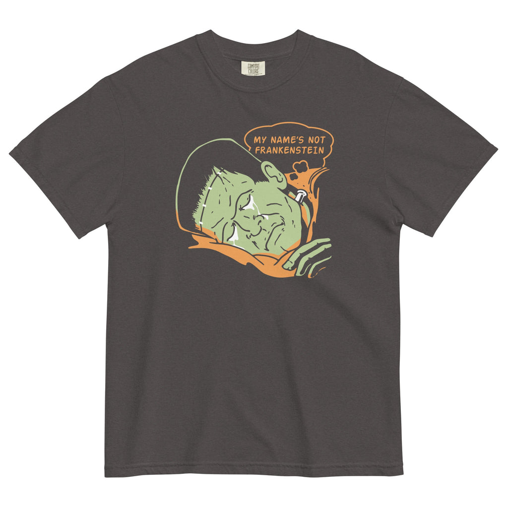 My Name's Not Frankenstein Men's Relaxed Fit Tee Hoodie, Sweatshirt | PureTeeCo.com (Image 1)