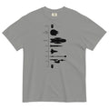 Space Ship Timeline Men's Relaxed Fit Tee Hoodie, Sweatshirt | PureTeeCo.com (Image 1)
