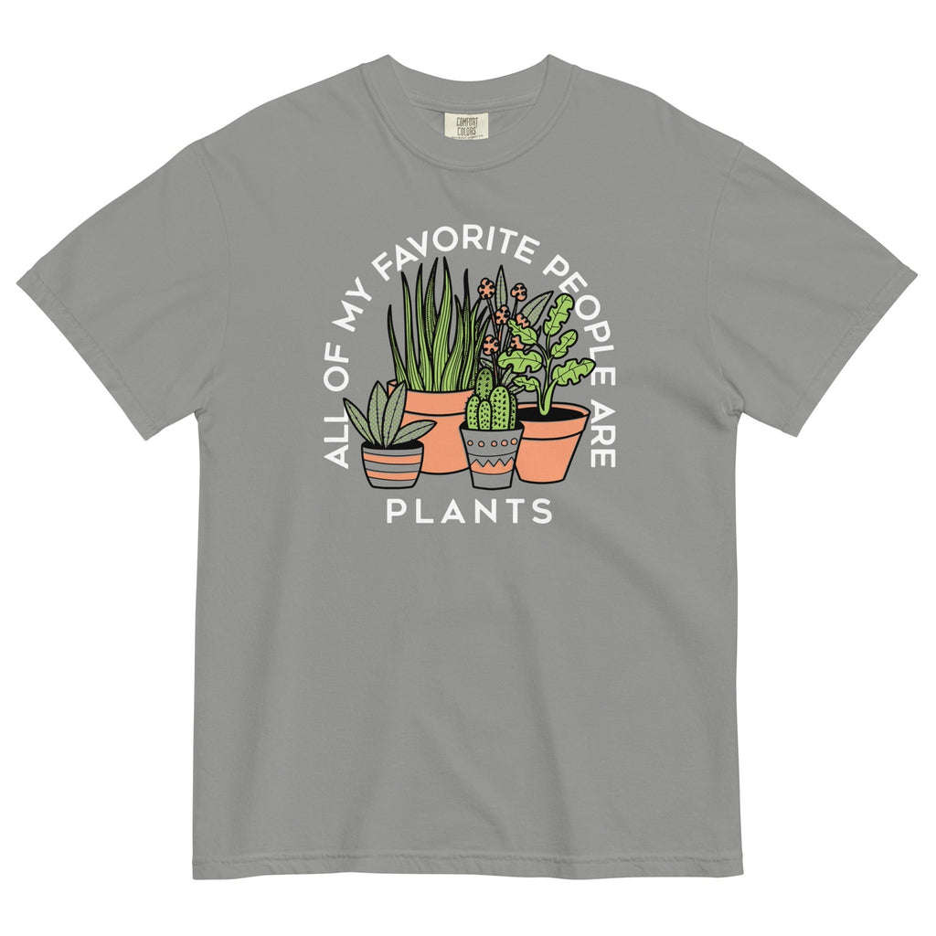 All Of My Favorite People Are Plants Men's Relaxed Fit Tee Hoodie, Sweatshirt | PureTeeCo.com (Image 1)