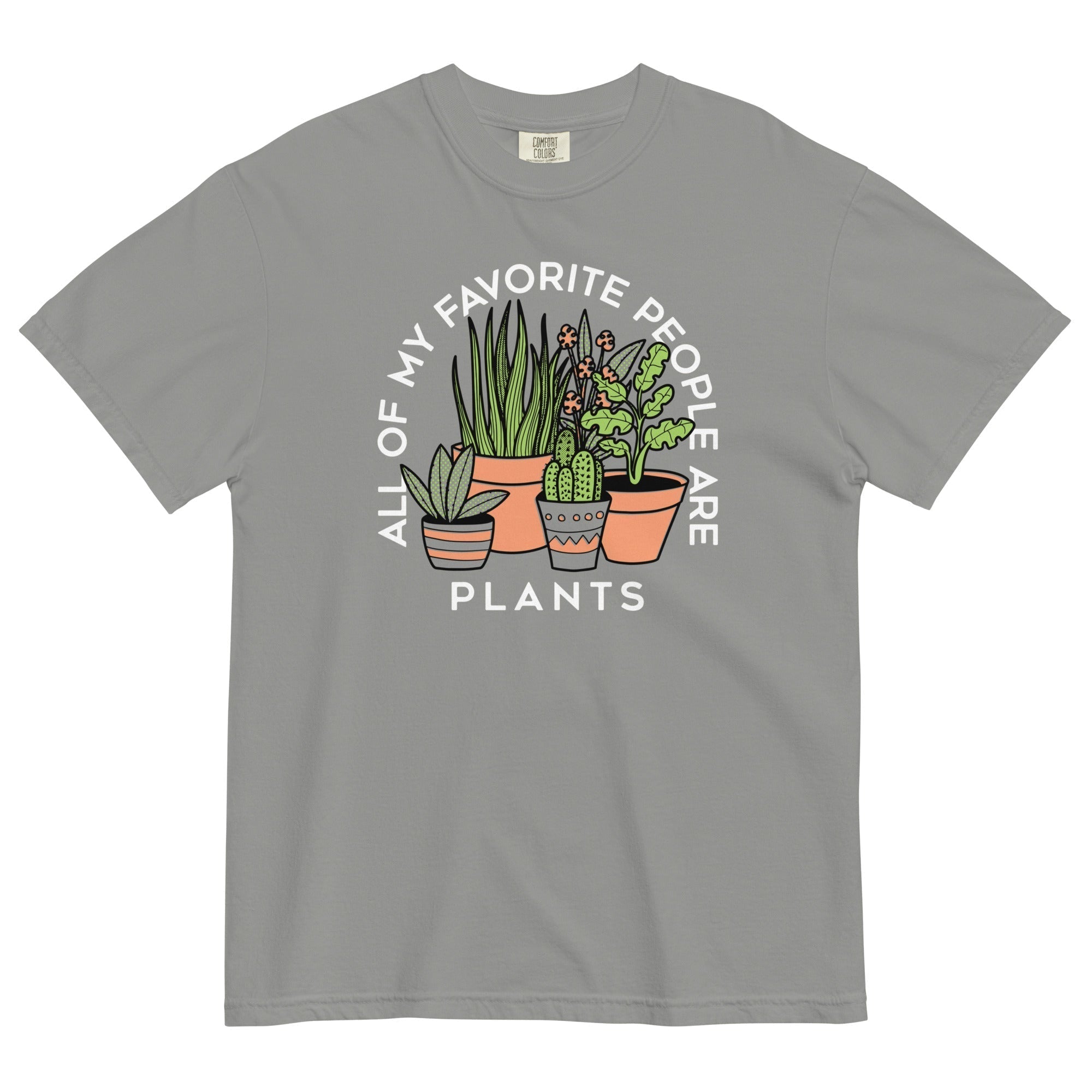 All Of My Favorite People Are Plants Men's Relaxed Fit Tee Hoodie, Sweatshirt | PureTeeCo.com (Image 1)