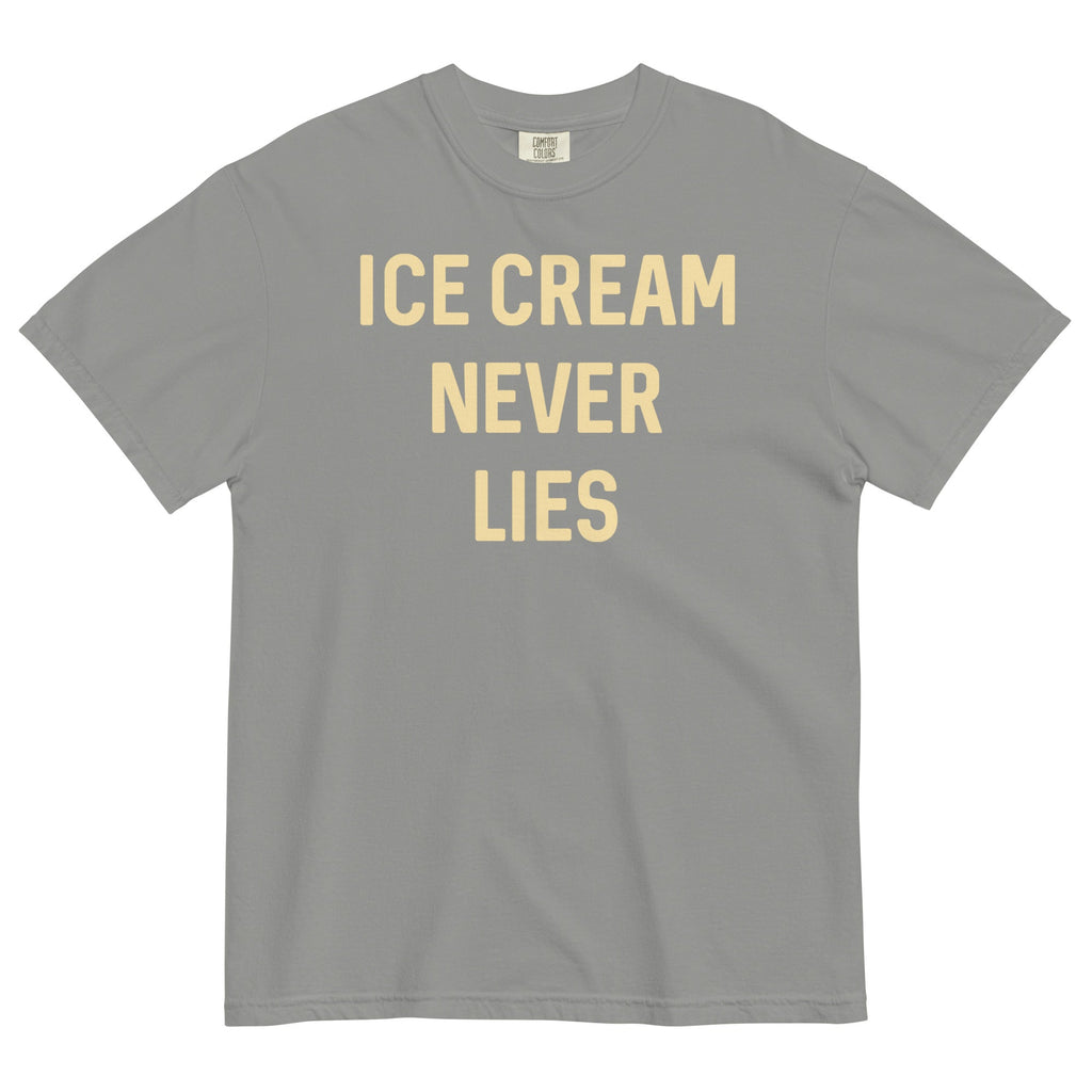 Ice Cream Never Lies Men's Relaxed Fit Tee Hoodie, Sweatshirt | PureTeeCo.com (Image 4)