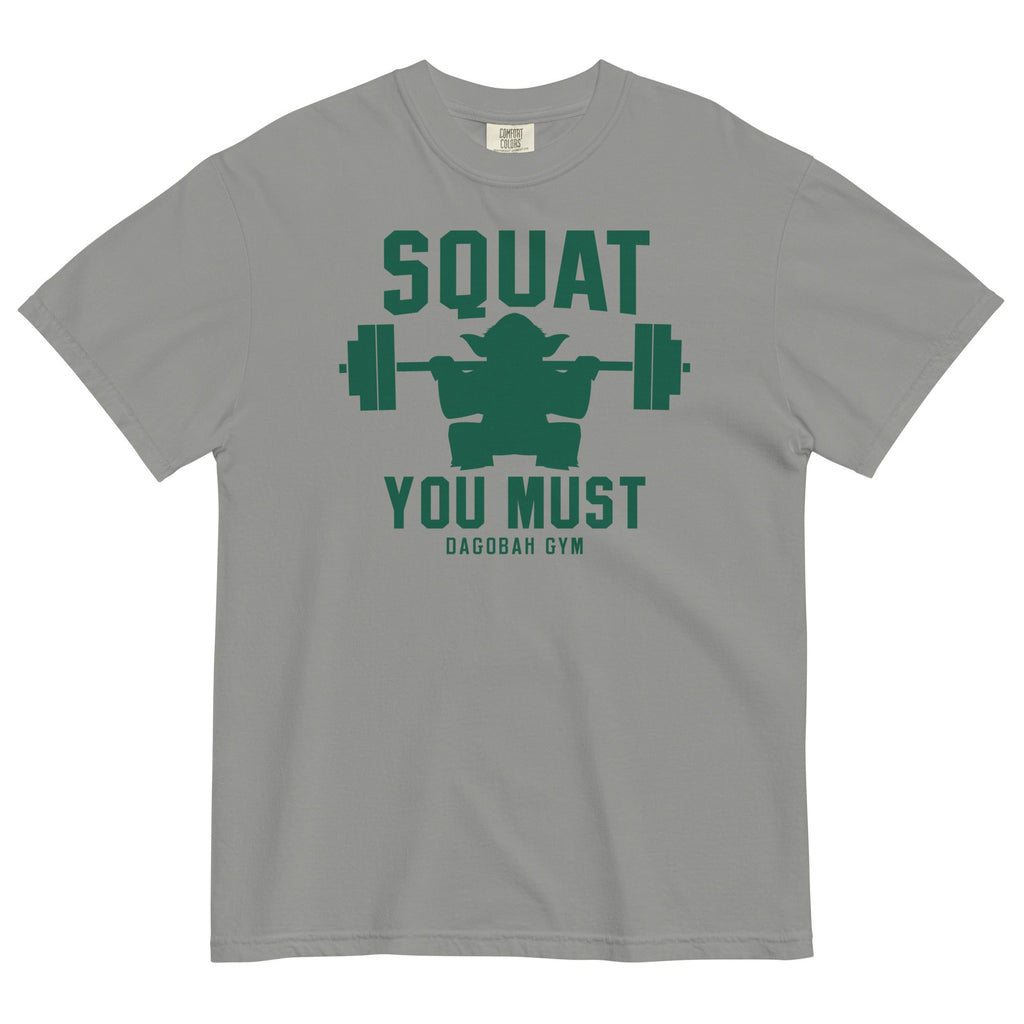 Squat You Must Men's Relaxed Fit Tee Hoodie, Sweatshirt | PureTeeCo.com (Image 1)