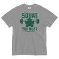 Squat You Must Men's Relaxed Fit Tee Hoodie, Sweatshirt | PureTeeCo.com (Image 1)