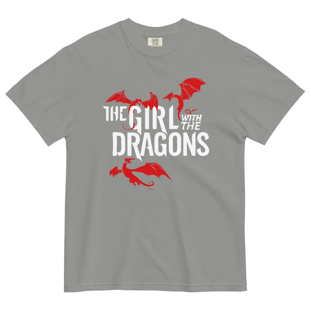 The Girl With The Dragons Men's Relaxed Fit Tee Hoodie, Sweatshirt | PureTeeCo.com (Image 4)