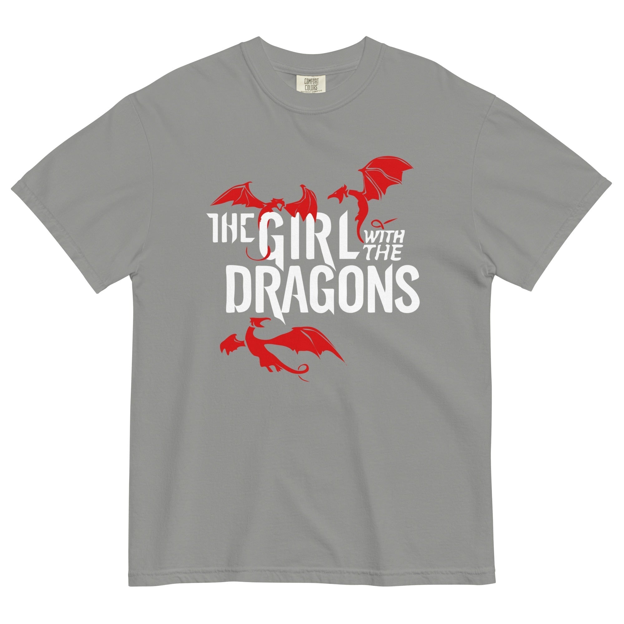 The Girl With The Dragons Men's Relaxed Fit Tee Hoodie, Sweatshirt | PureTeeCo.com (Image 4)