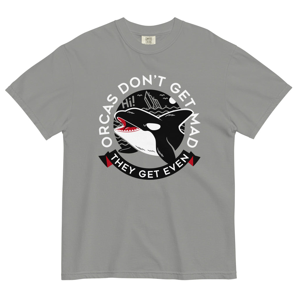 Orcas Don't Get Mad They Get Even Men's Relaxed Fit Tee Hoodie, Sweatshirt | PureTeeCo.com (Image 4)