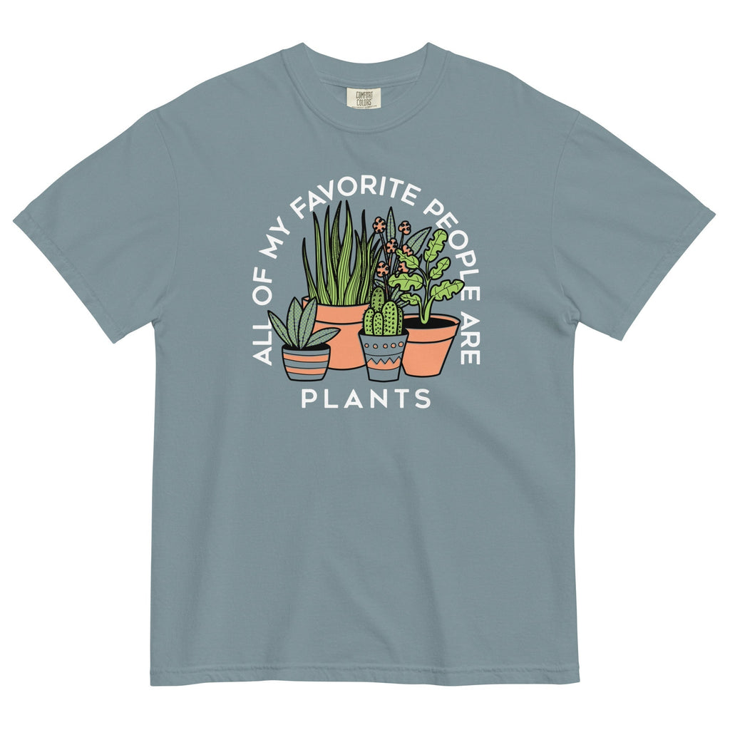 All Of My Favorite People Are Plants Men's Relaxed Fit Tee Hoodie, Sweatshirt | PureTeeCo.com (Image 3)